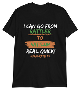 Rattler to Rattluh Real Quick Short-Sleeve T-Shirt (Black)