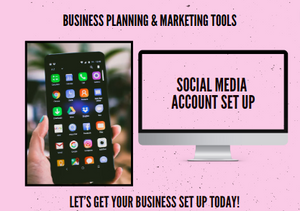 Business Tools - Social Media - account set up