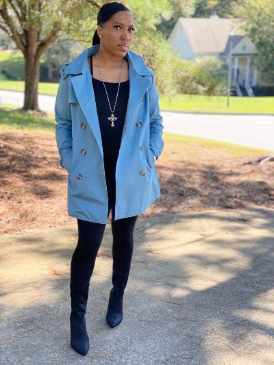 Sky Blue All Weather Coat