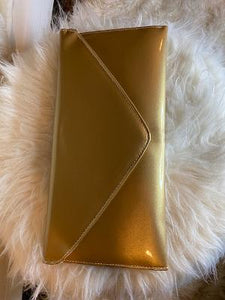 Patent Leather Envelope Clutch