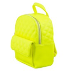 Neon Yellow Quilted Mini Backpack