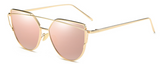 Pink (Metallic) Cat Eye Sunglasses